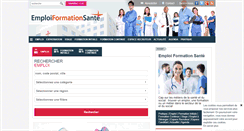 Desktop Screenshot of emploi-formation-sante.com